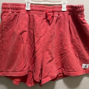 Red Air Jordan Athletic Shorts